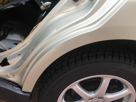 Alargador do guarda-lamas traseiro esquerdo SUBARU OUTBACK OEM 91112AJ130G3 BRF 2009 gold D6H