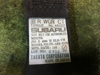 หัวล็อกเข็มขัดนิรภัยหลัง SUBARU LEGACY OEM 64680AE110ML 64680AE120ML BH5 1998 Whait 51E