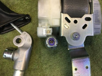フロントシートベルト SUBARU LEGACY OEM 64620AG060JC, 64620AG070JC BP5 2006 white pearl 37J