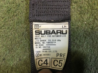 フロントシートベルト SUBARU LEGACY OEM 64620AG060JC, 64620AG070JC BP5 2006 white pearl 37J