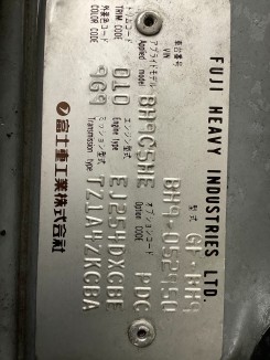 自动变速箱 SUBARU LANCASTER OEM 31000AE280 BH9 2000 EJ254
