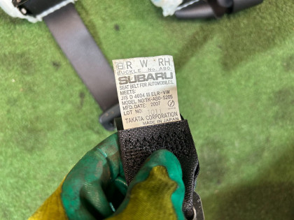 后排安全带 SUBARU LEGACY OEM 64660AG101JC 64660AG111JC BP5 2007 WHITE 37J