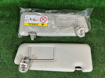 サンバイザー TOYOTA PRIUS OEM 74310-47160-B0 74320-47170-B0 ZVW30 2012 SILVER 1F7