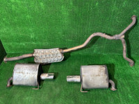 หม้อพักไอเสีย и средняя часть SUBARU OUTBACK OEM 44200AG160 44300AG040 44300AG050 BP9 2004 EJ253 AT
