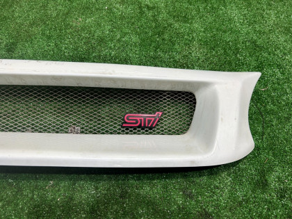フロントグリル STI SUBARU LEGACY OEM 91121AE410 BH5 2002 WHITE 51E