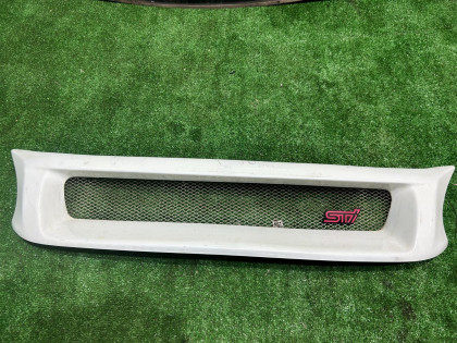 フロントグリル STI SUBARU LEGACY OEM 91121AE410 BH5 2002 WHITE 51E