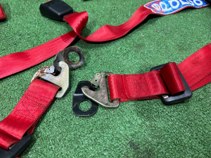 安全带 тюнинг SPARCO SUBARU LEGACY OEM 64619AC140MU 64619AC150MU 64669AC200MU BG5 1997 RED