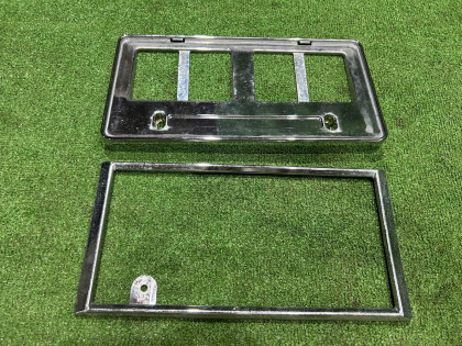 กรอบป้ายทะเบียน SUBARU FORESTER OEM 12345AA000 SG5 2006 BLACK 32J