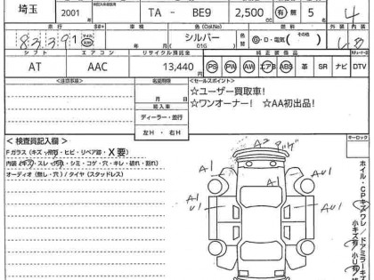 SUBARU LEGACY BE9 2001