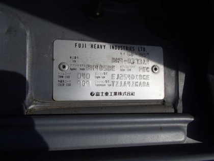 SUBARU LANCASTER BH9 2000