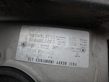 SUBARU OUTBACK BP9 2004