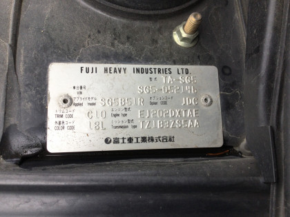 SUBARU FORESTER SG5 2003