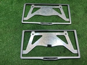 车牌框 SUBARU OUTBACK OEM 1234567 SILVER 39D, 3K3