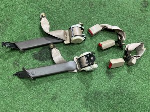 Cintos de segurança traseiros SUBARU LEGACY LANCASTER OEM 64660AE000ML 64660AE010ML BHE BH9 2001 SILVER/GREY 1U2