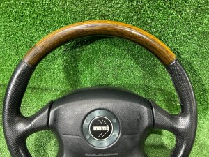 Volante MOMO дерево SUBARU LEGACY LANCASTER OEM 34311AE310 BHE BH9 BH5 2001 SILVER/GREY 1U2