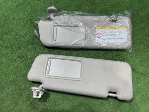 Sun visors TOYOTA PRIUS OEM 74310-47160-B0 74320-47170-B0 ZVW30 2012 SILVER 1F7