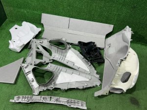 Tapizado del maletero TOYOTA PRIUS OEM 64730-47170-B0 64740-47160-B0 58416-47030-B3 ZVW30 2012 SILVER 1F7