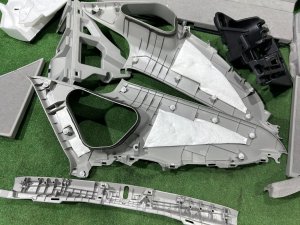 Tapizado del maletero TOYOTA PRIUS OEM 64730-47170-B0 64740-47160-B0 58416-47030-B3 ZVW30 2012 SILVER 1F7