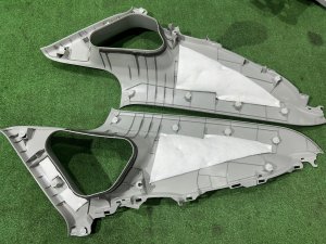Tapizado del maletero TOYOTA PRIUS OEM 64730-47170-B0 64740-47160-B0 58416-47030-B3 ZVW30 2012 SILVER 1F7