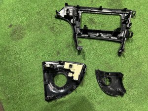Moldura do auto-rádio (conjunto) консоль кпп TOYOTA PRIUS OEM 5540447070 ZVW30 2012 SILVER 1F7