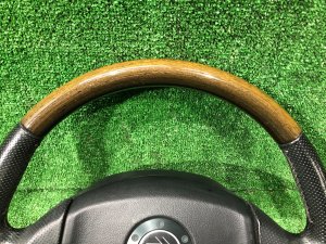 พวงมาลัย MOMO темное дерево SUBARU LEGACY LANCASTER OEM 34311AE310 BHE BH9 BH5 2002 SILVER/GREY 1U2