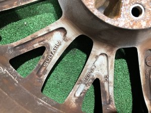 轮毂 R18 STI Enkei MAT SUBARU WRX STI OEM 28111VA030 VAB VAG VA 2015