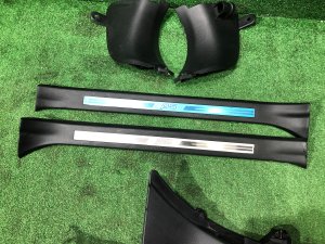 Embellecedores de faldón STI SUBARU WRX STI OEM 94060VA020VH, 94060VA030VH, 94061FJ011VH VAB VAG VA 2015 Blue Pearl K7X