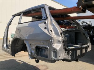 ชิ้นส่วนตัวถังท้ายรถ Rear Cut SUBARU OUTBACK OEM 51490AG0309P, 51490AG0209P BPE 2008 Silver Metallic C6Z