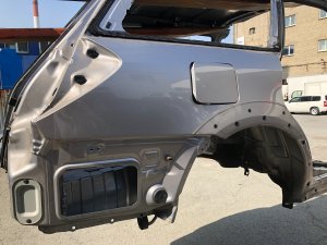 ชิ้นส่วนตัวถังท้ายรถ Rear Cut SUBARU OUTBACK OEM 51490AG0309P, 51490AG0209P BPE 2008 Silver Metallic C6Z