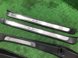 Sill trims SUBARU OUTBACK OEM 94060AG260, 94060AG270, 94061AG160, 94061AG170 BPE 2008 Silver Metallic C6Z