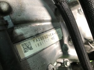 Motor FA20ESZHEA SUBARU LEGACY OEM 10100BW720 BMG BM9 BM 2013 FA20E CVT