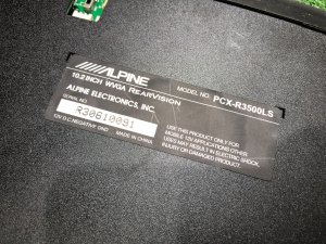 Монитор Alpine pcx-r3500LS SUBARU LEGACY OEM 123456789 BMG BM9 BM 2013