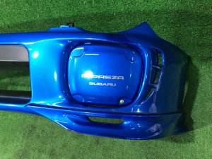 Бампер передний с клыками SUBARU IMPREZA OEM 57703FE020PG GDA, GDB, GD 2002 Blue 02C