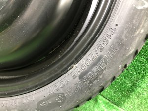 スペアタイヤ T135/70D16 SUBARU IMPREZA OEM 28121AA811, 28111AC231, 28111FA281 GDA, GDB, GD 2002