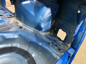 Right rear fender SUBARU IMPREZA OEM 51439FE100, 51439FE102 GDA, GDB, GD 2002 Blue 02C