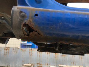 Right rear fender SUBARU IMPREZA OEM 51439FE100, 51439FE102 GDA, GDB, GD 2002 Blue 02C
