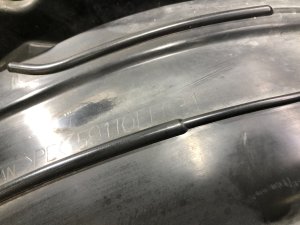 Guarda-pó dianteiro esquerdo SUBARU IMPREZA OEM 59110FE031 GDA, GDB, GD 2002 Blue 02C