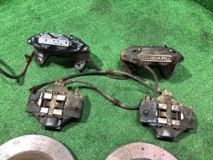 制动卡钳 комплект 4POT +2POT SUBARU IMPREZA OEM 26310AC041, 26291FA050, 26291FA060, 26700AE030, 26692FA000 GDA, GDB, GD 2002