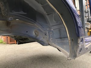 Rear body section Rear Cut SUBARU LEVORG OEM 51439VA0219P, 51439VA0319P, 52401VA0019P VM4 VMG VM 2015 Blue Pearl K3X