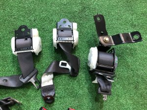 Cintos de segurança traseiros SUBARU LEGACY OEM 64660AG100JC, 64660AG110JC, 64680AG100JC BP5 2004 BLACK 32J